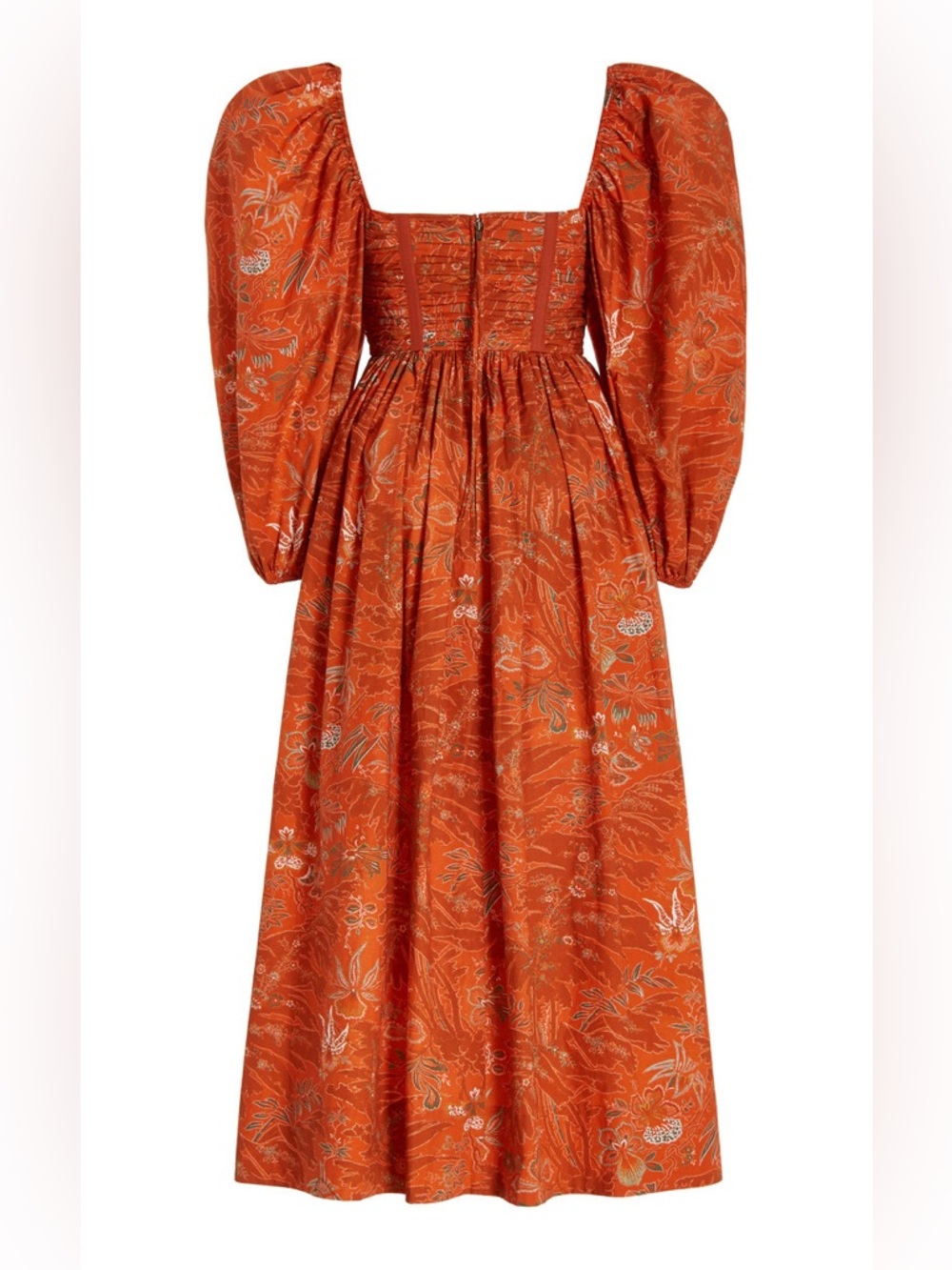 Ulla Johnson Leilani Cotton Maxi Dress In Red Orchid Size 6 - Picture 8 of 16